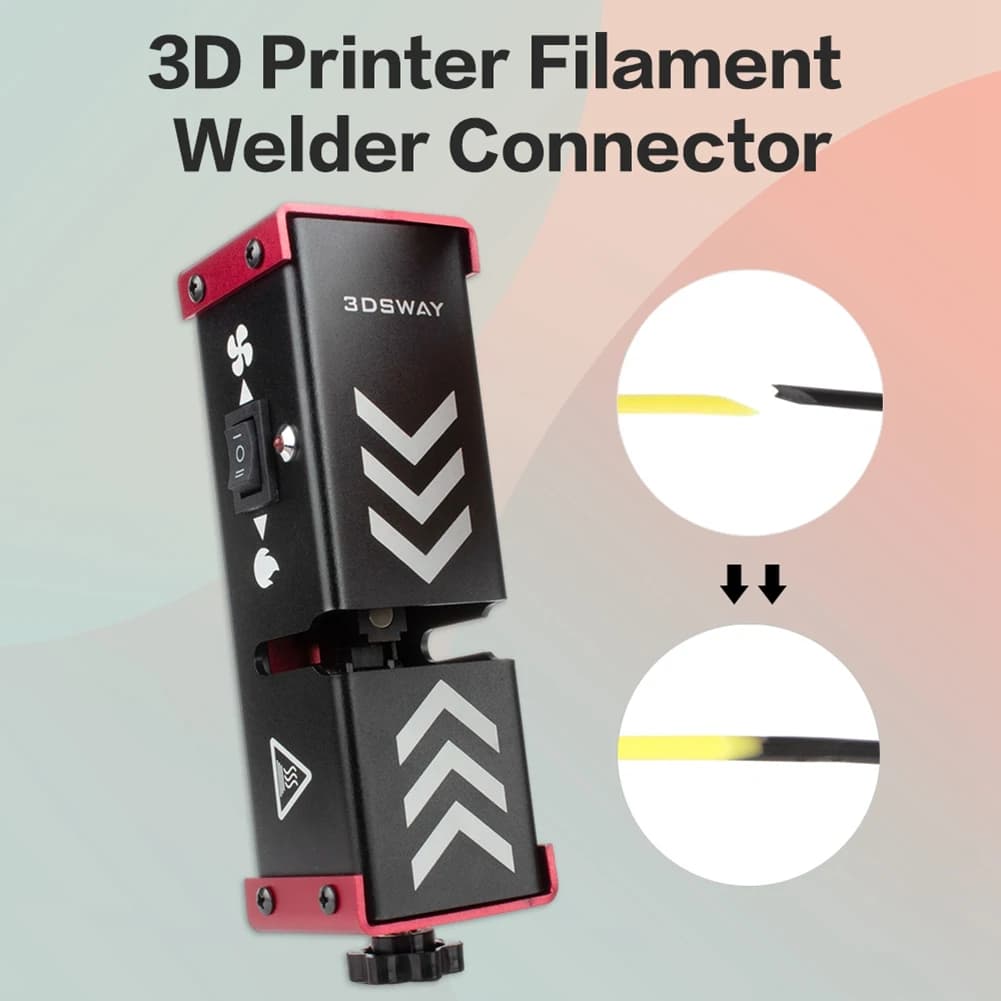 Nuovo! !3DSWAY stampante 3D filamento connettore saldatore splicer 1.75MM filamento saldatura falegname morsetto strumento per PLA/ABS/PETG/PA/PC EU Plu