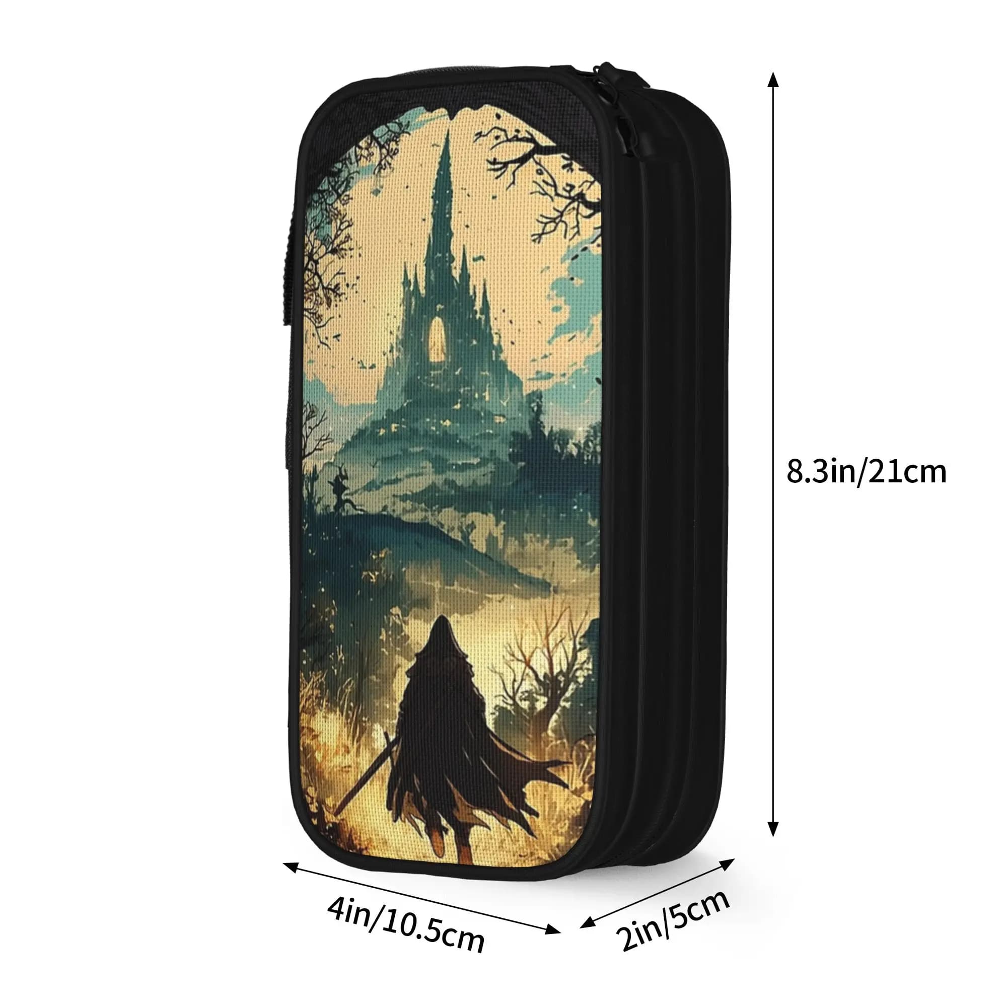 Blood-bornes Darks Souls Hunter Pencil Case Creative Pen Bag Student Big Capacity School Supplies Cosmetic Pencilcases