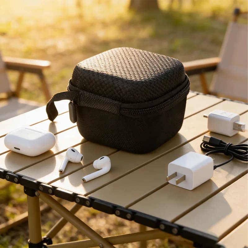 Borsa Portatile per Dispositivi Digitali, Custodia Quadrata per Accessori 3C, Organizer per Cavi