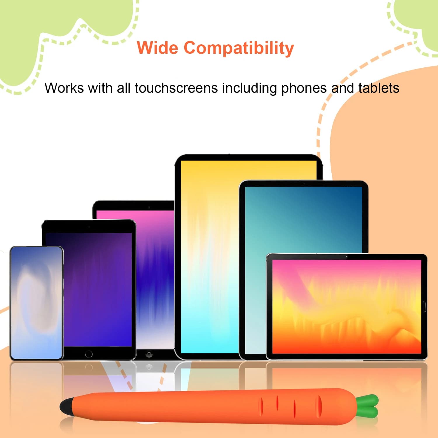 Penna touch screen universale con punta arrotondata per Huawei per Xiaomi Per iPad per Android Tablet PC Disegno stilo capacitivo