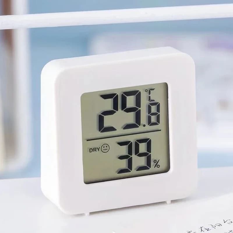 Termometro Digitale Igrometro per Interni, Mini Monitor LCD Elettronico per Temperatura e Umidità, per Esterni, Stanze e Bambini