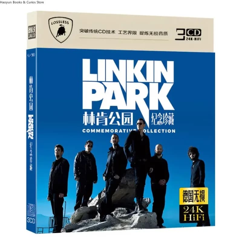 3CD、Linkin Park Car Audio Disc Collection, famoso rock band europeo e americano 、Culettore's Edition Rock Pop Nostalgic Songs