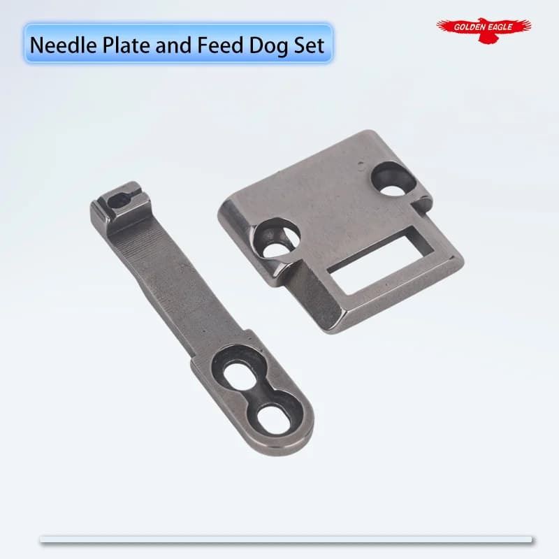 B1105-245-000 + B1613-245-E0A Set piastra per gola e alimentazione per cani adatto per macchine da cucire JUKI DSC-244 / DSC-245