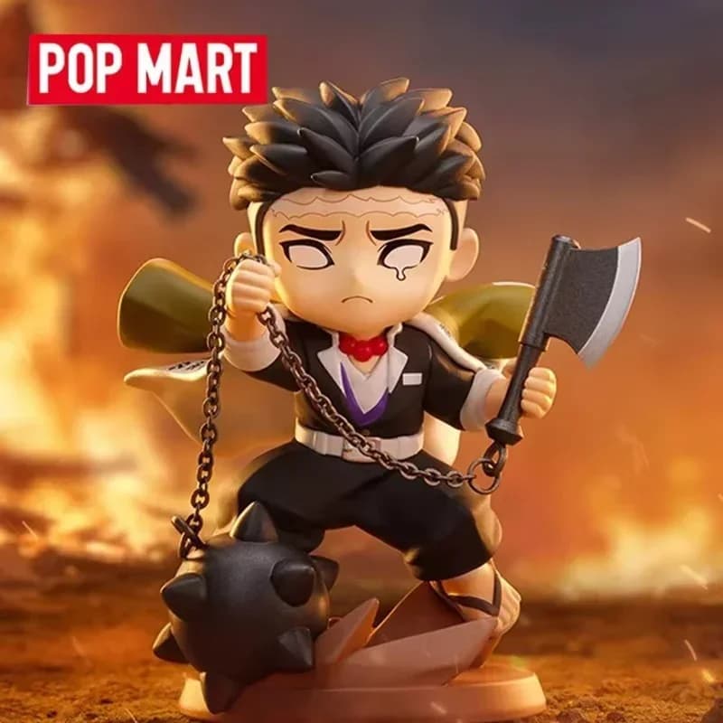 POPMART Demon Slayer Kimetsu No Yaiba Battle Series Blind Box Toys Mystery Box Mistery Caixa Action Figure Surprise Cute Model