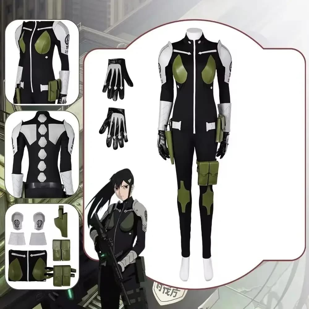 Costume da Cosplay Anime per Donna, Tuta per Travestimento, Costume per Halloween e Feste in Maschera