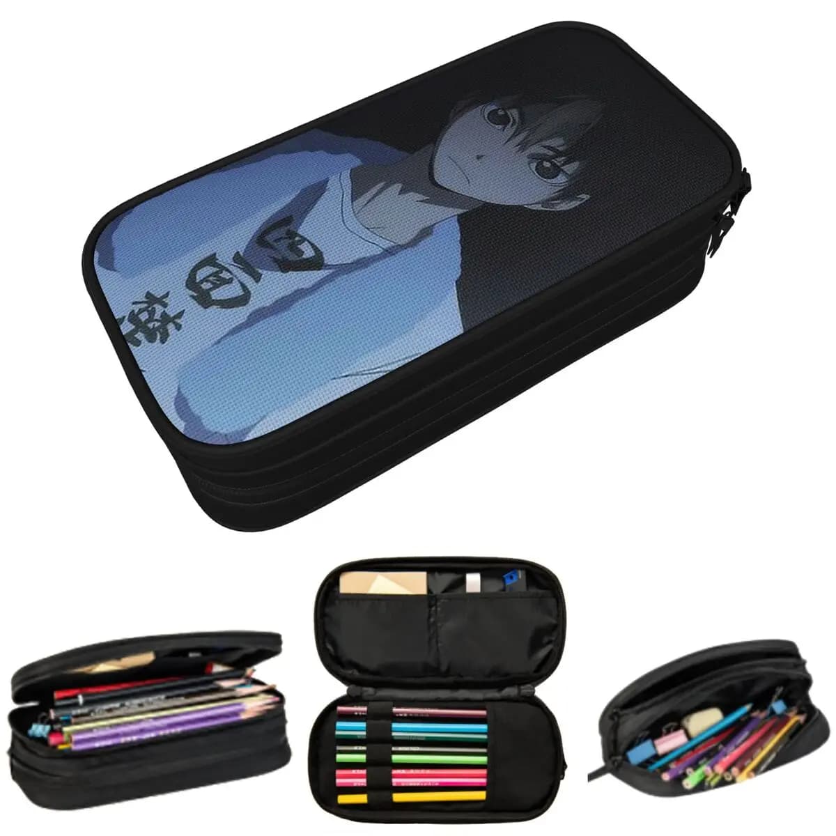 Astuccio Haikyuu Nishinoya Yuu Anime Giapponese per Ragazzi e Ragazze, Porta Penne, Borsa per Cancelleria, Regalo
