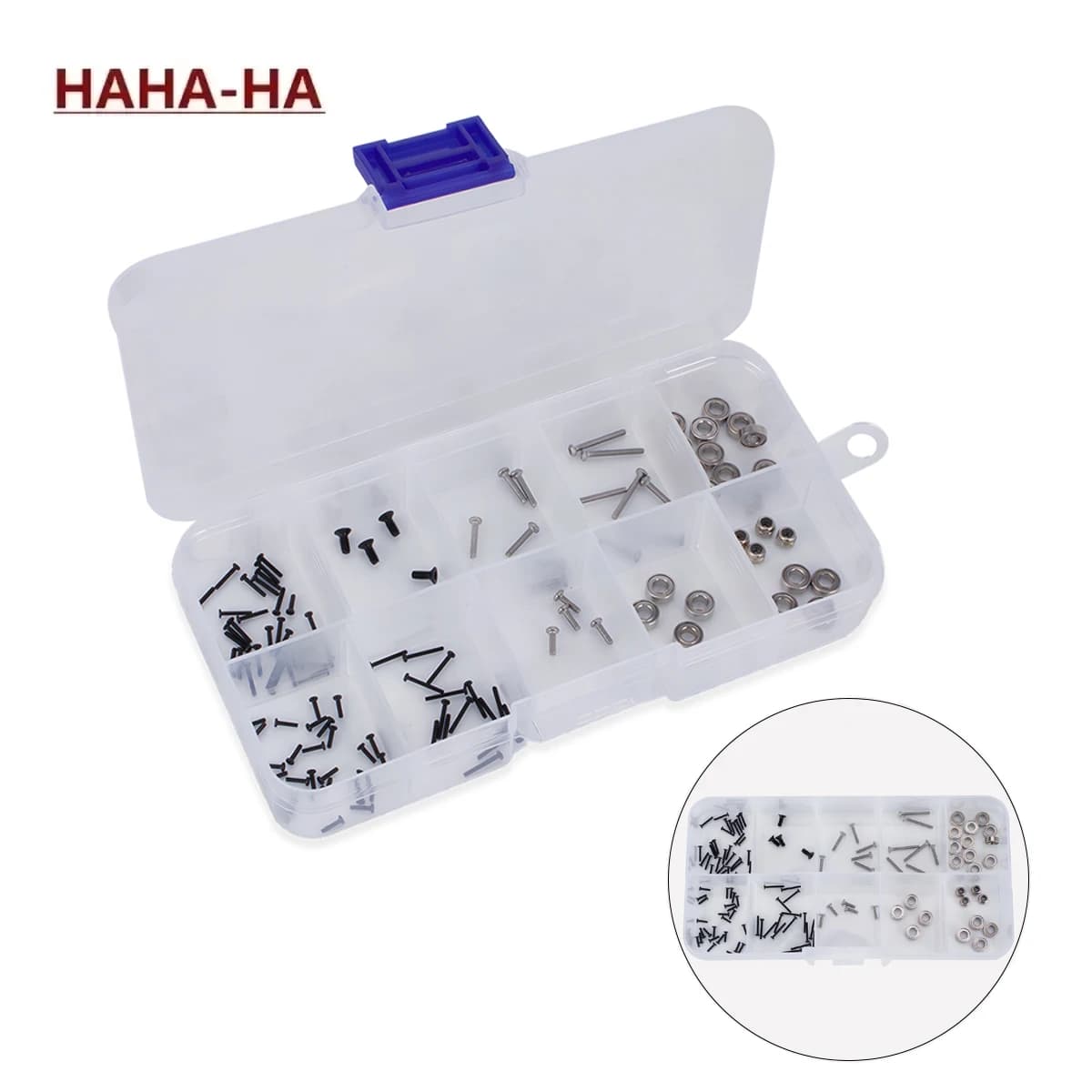 Set di 120 Viti e Dadi in Acciaio Inox per Auto RC 1/30 Axial SCX30, Parti di Ricambio e Accessori