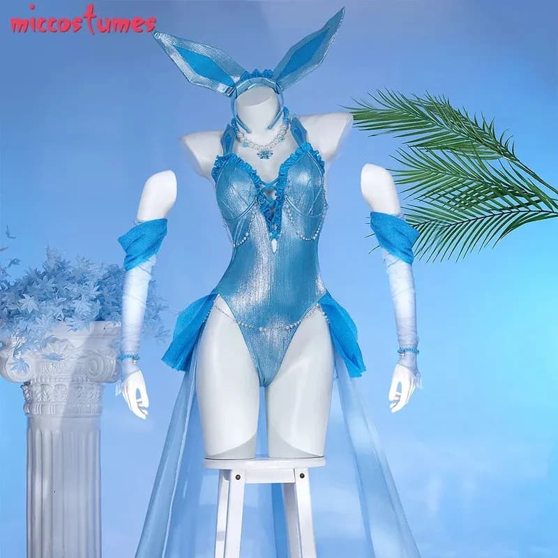 Women's Volleyball Swimwear with Arm Sleeves and Swim Cap, Suitable for Halloween anime exhibition parties