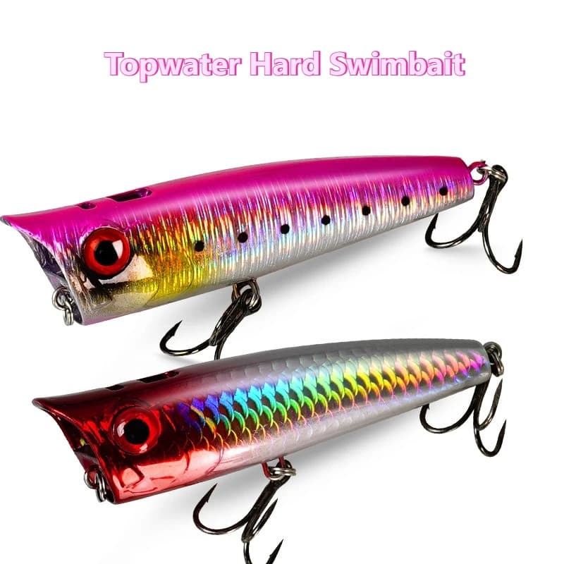 1pcs/5pcs Topwater Popper 9g 14.5g 18g Floating Rock Pop Artificial Hard Baits for Bass Perch Pike Topwater Hard Swimbait