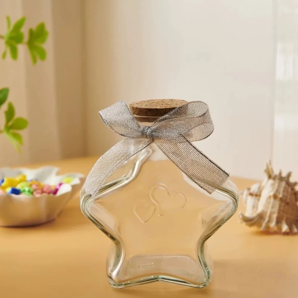 Paper Star Five Pointed Star Bottle Gift Box DIY Decorative Paper Origami Stars Paper Strips House Decoracion Gradient Blue