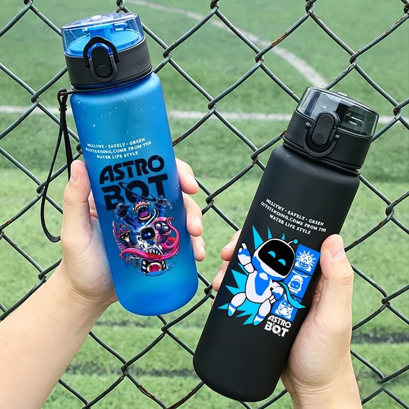 Nuove Bottiglie d'Acqua per Bambini Astrobots, Tazza con Personaggi dei Cartoni Animati, Borracce Sportive per Ragazzi, Regali di Compleanno per Bambini