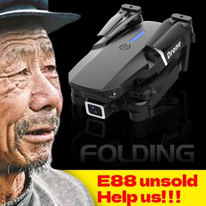 Professionale 2025 E88 Pro Drone HD 4K RC Aereo Doppia Fotocamera Localizzazione del flusso Ottico RC Quadcopter Aereo Elicottero Ragazzo Giocattolo