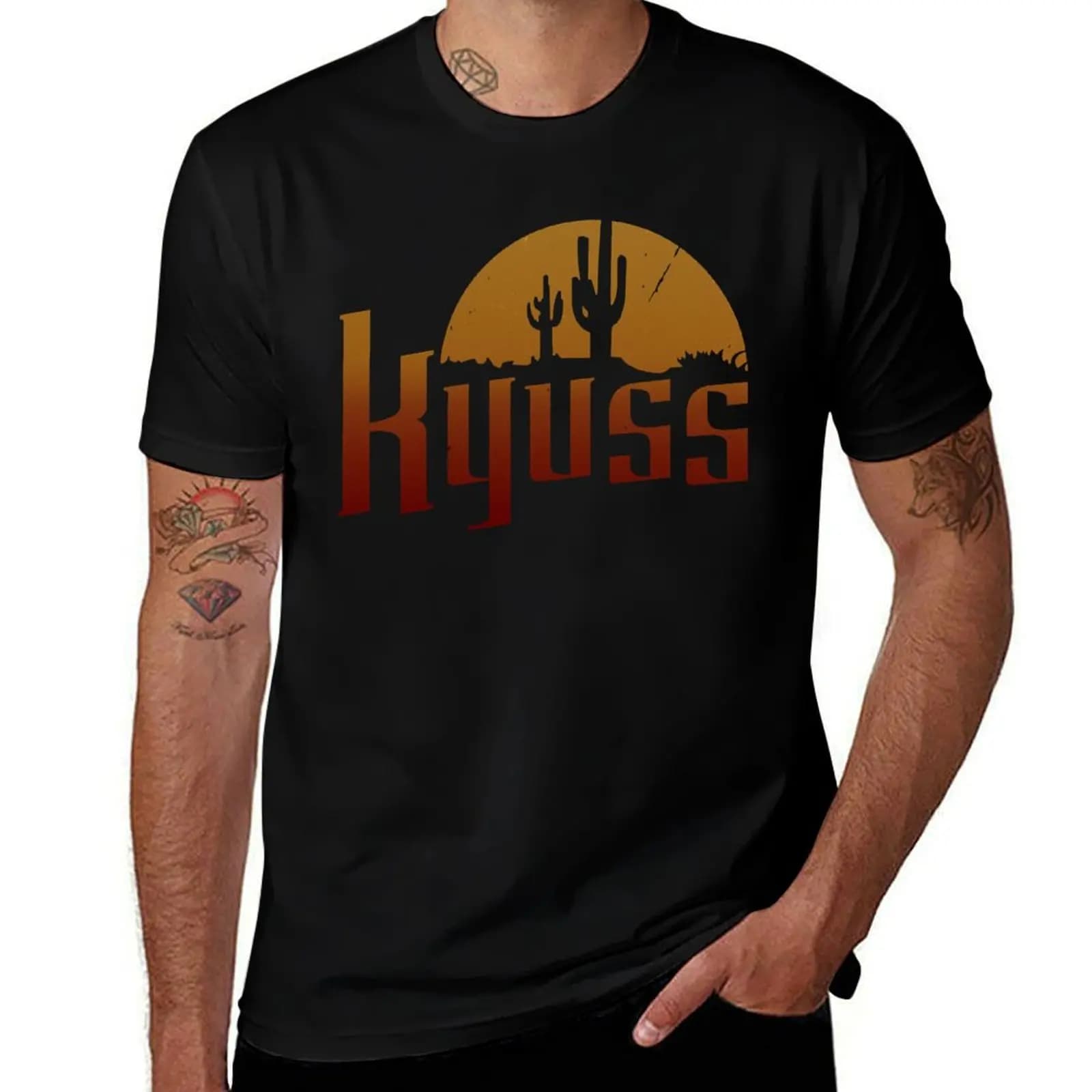 T-shirt Kyuss, camicia casual alla moda a maniche corte