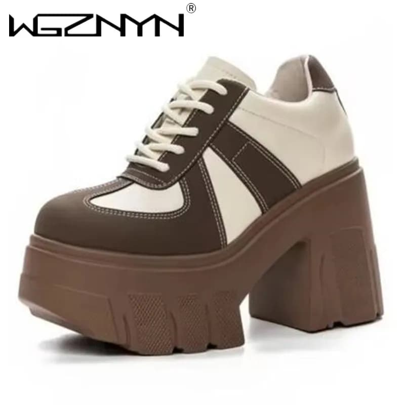 2024 donne di marca di lusso in microfibra 11 centimetri piattaforma zeppa pompe comode stivaletti alla caviglia in vera pelle primavera autunno stivaletti scarpe