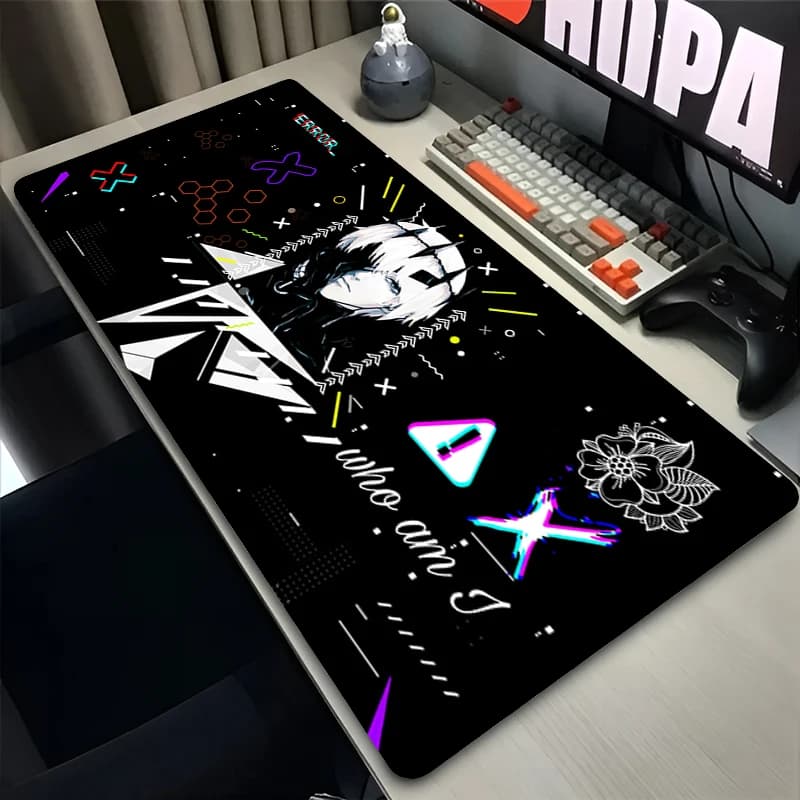 Large Mouse Pad Non Slip T-tokyo Ghoul Kaneki Ken Anime Extended Desk Mat Cool Gaming Carpet Rubber Gamer PC Computer Mouse Pad