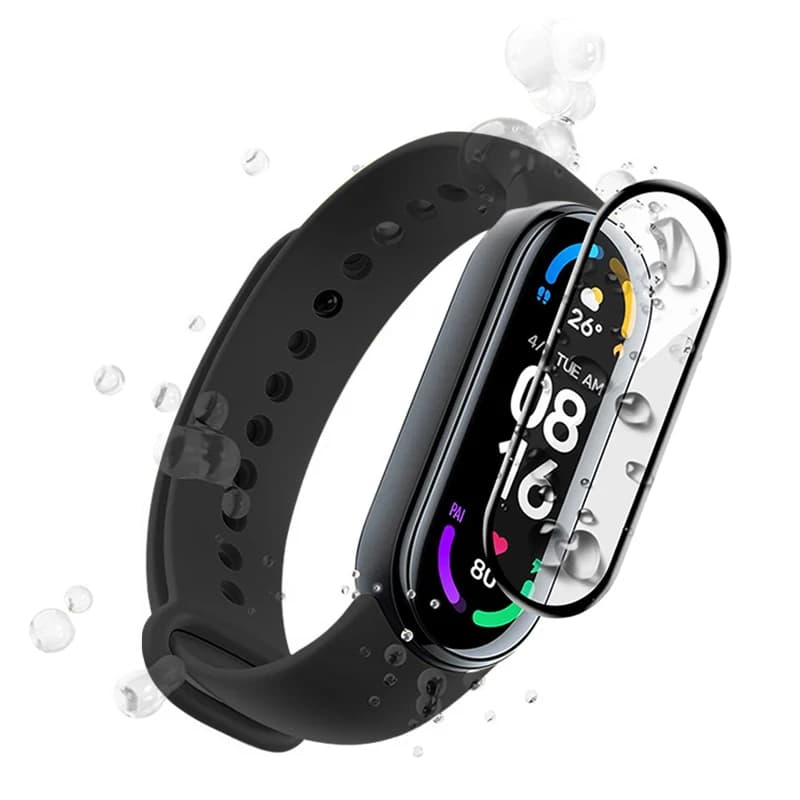 Pellicola protettiva per schermo intero 10D per xiao mi band 7 6 5 4 Smart Watch cinturino in pellicola protettiva morbida per vetro miband 4 5 6 7 accessori