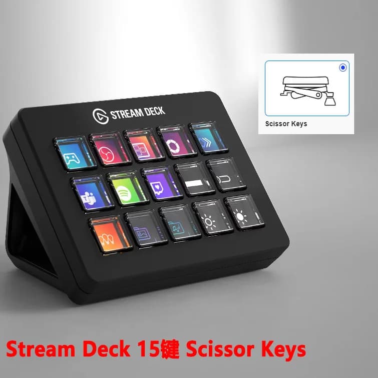 Elgato Stream Deck + XL Console live a 32 tasti e 15 tasti, tasti macro, tastiera di scelta rapida programmabile