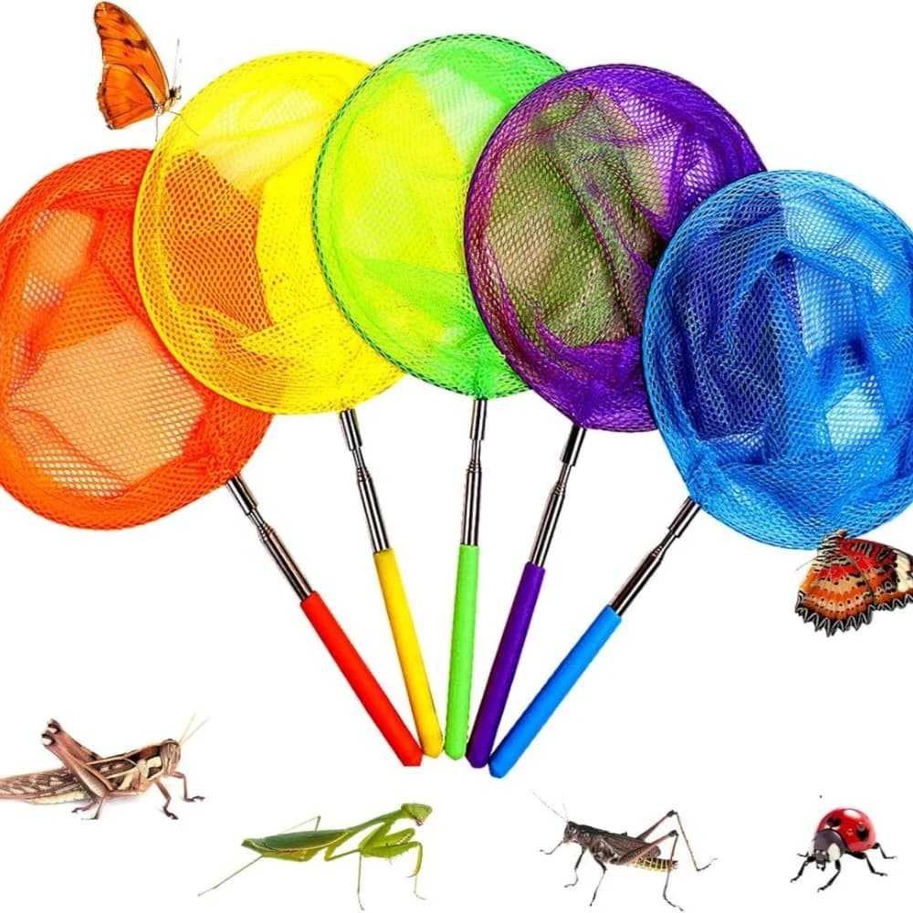 Rete da pesca Rete retrattile per insetti in acciaio inossidabile per giochi divertenti per bambini Pesca alla aragosta Giochi d'acqua all'aperto Giocattoli