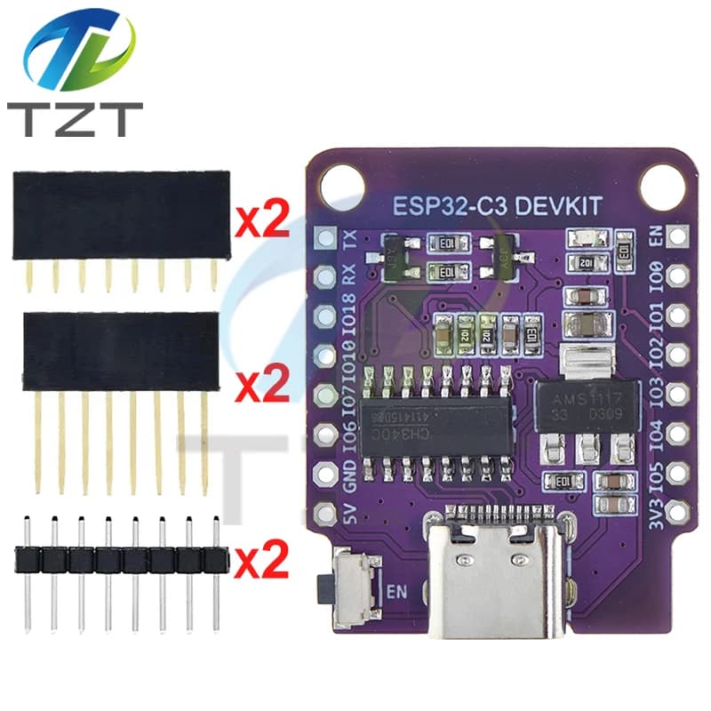 TZT Wemos D1 Mini ESP8266 ESP32 ESP32-C3 ESP32-C3-MINI-1-N4 Serial WIFI+Bluetooth CH340G ESP8684 Development Board For Arduino