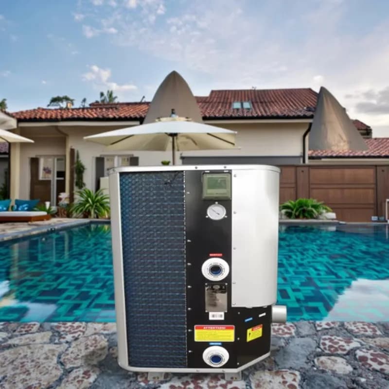 Pompa di Calore Elettrica per Piscine Interrate 400.000 BTU con Telecomando, Classe Energetica Efficiente
