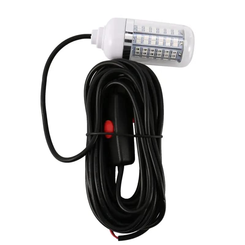 AS94-6X 12V LED Green Underwater Submersible Night Fishing Light Crappie Shad Squid Boat Fishing Light