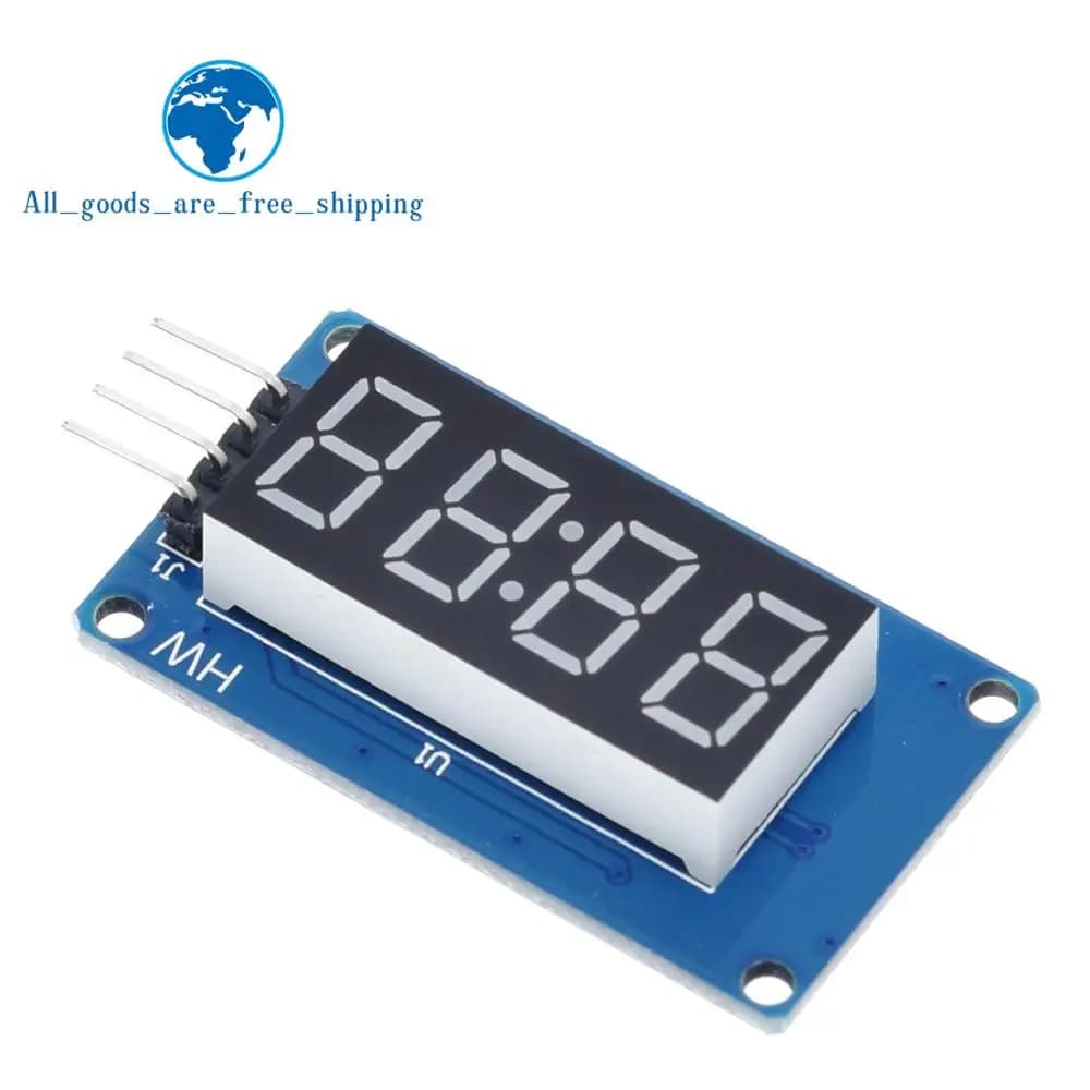 TM1637 modulo Display a LED per Arduino 7 segmenti 4 bit orologio da 0.36 pollici anodo rosso tubo digitale quattro pacchi scheda Driver seriale