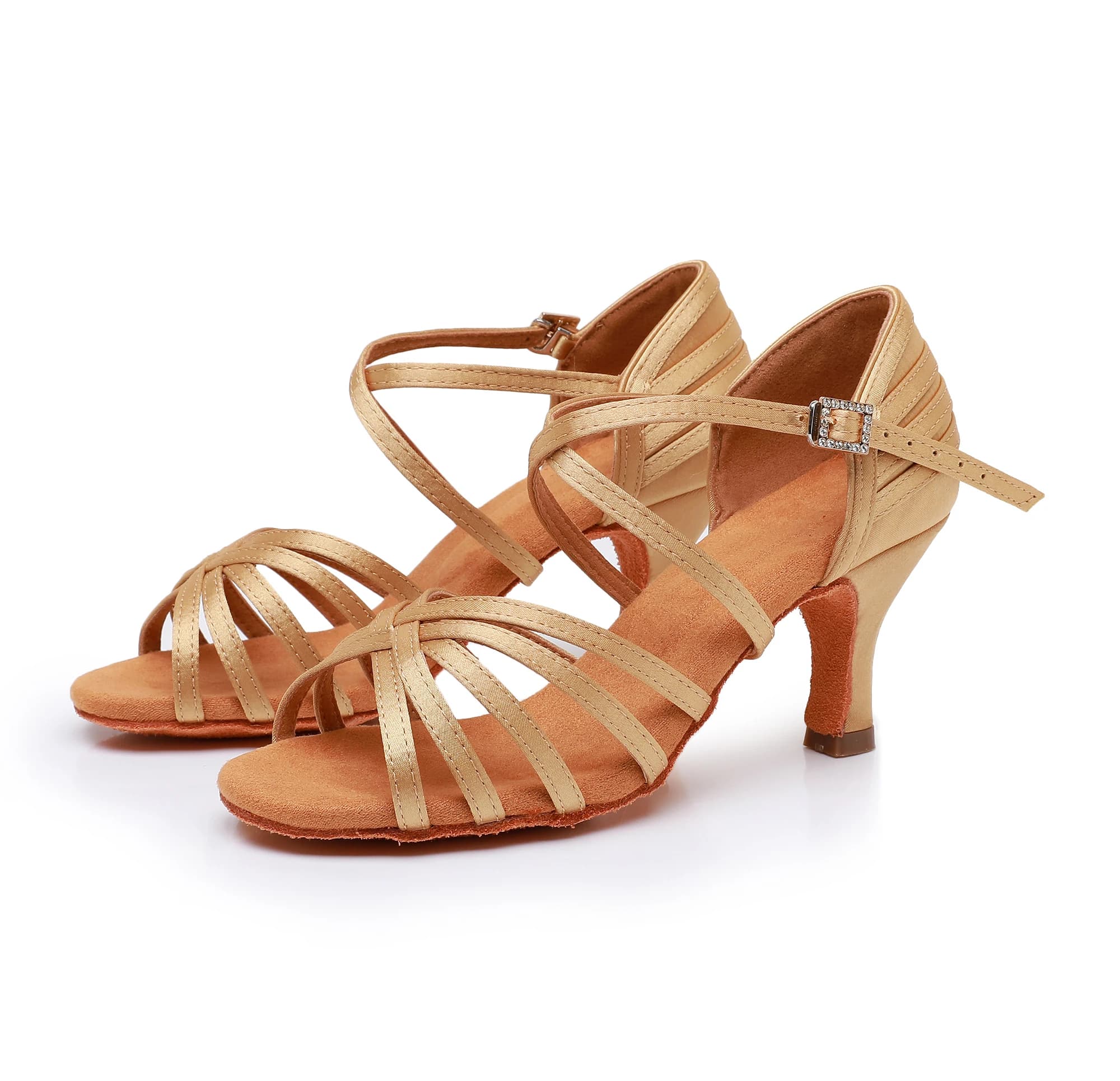 Women's Summer Latin Dance Shoes Sandals Ballroom Salsa Tango Dancing Shoes Sneaker for Ladies Girls Soft Suede Sole New Arrival