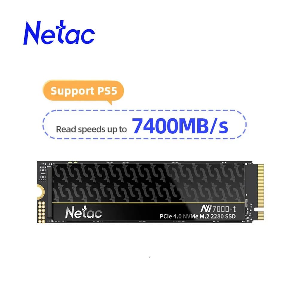 Netac SSD NVMe M2 2TB 4TB SSD 1TB Internal Solid State Hard Drive M.2 PCIe 4.0x4 2280 SSD Disk for PS5 PC Laptop