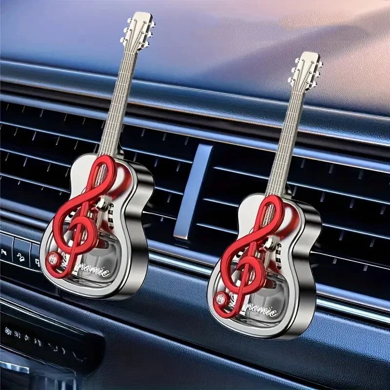 Car Deodorant for guitar with essential oil with perfumed plating Auto Air Vent Aromatherapy Perfume Interior decoration for car