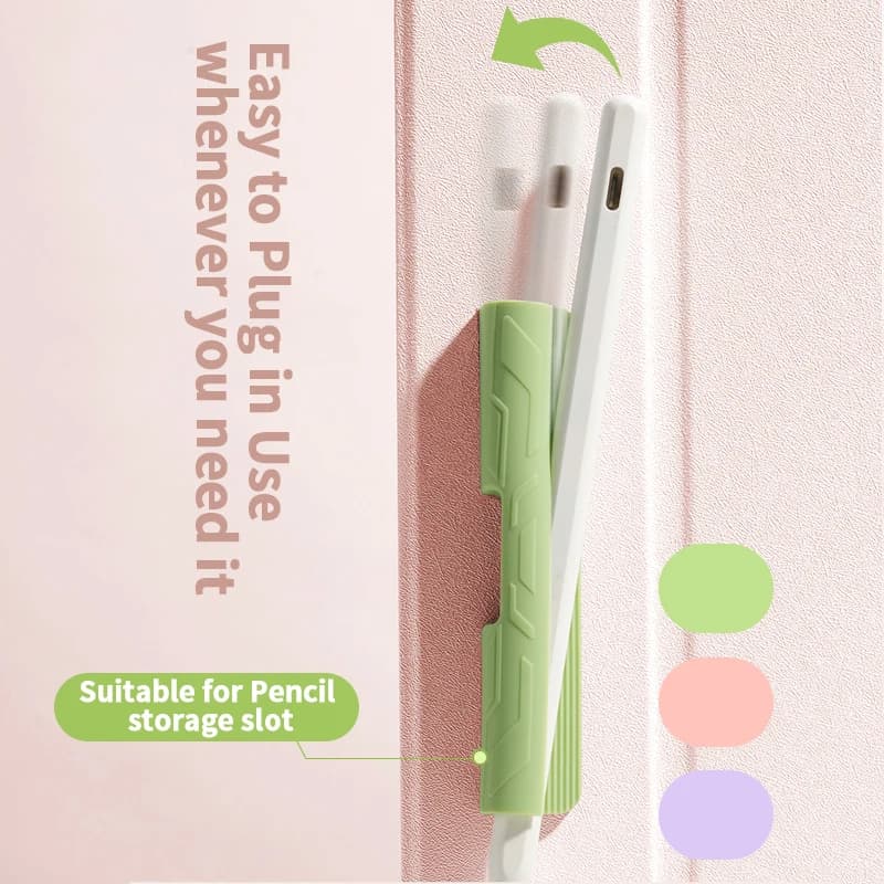 1 piece silicone holder protective cover for Apple pencil 1/2 generation stylus, tablet iPad pen sticker, stylus storage