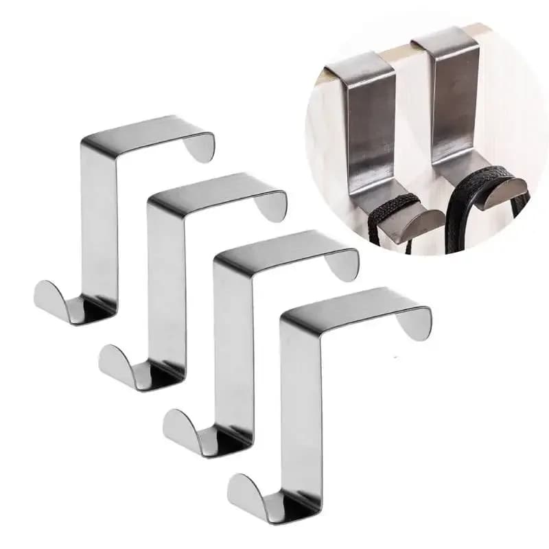 2-20 pezzi gancio per cassetto in acciaio inossidabile reversibile sopra la porta dell'armadio porta dell'armadio porta asciugamano gancio per ufficio cucina