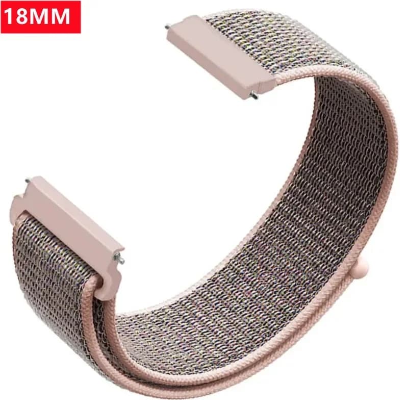 18MM Nylon Loop Band For Xiaomi Mi Smart Watch Straps Women Wristband Sports Bracelet For Garmin Vivoactive 4S/Venu 2s Correa