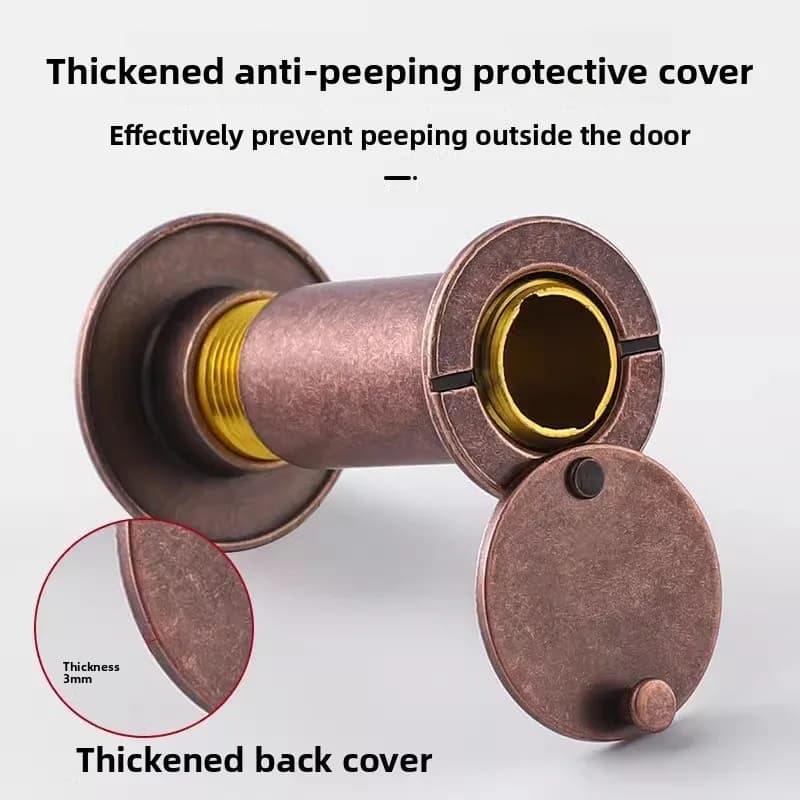 For Enhanced Home Safety Wide Angle 200 Degree Home Security Peephole Cat Eye HD Glass Lens Door Viewer