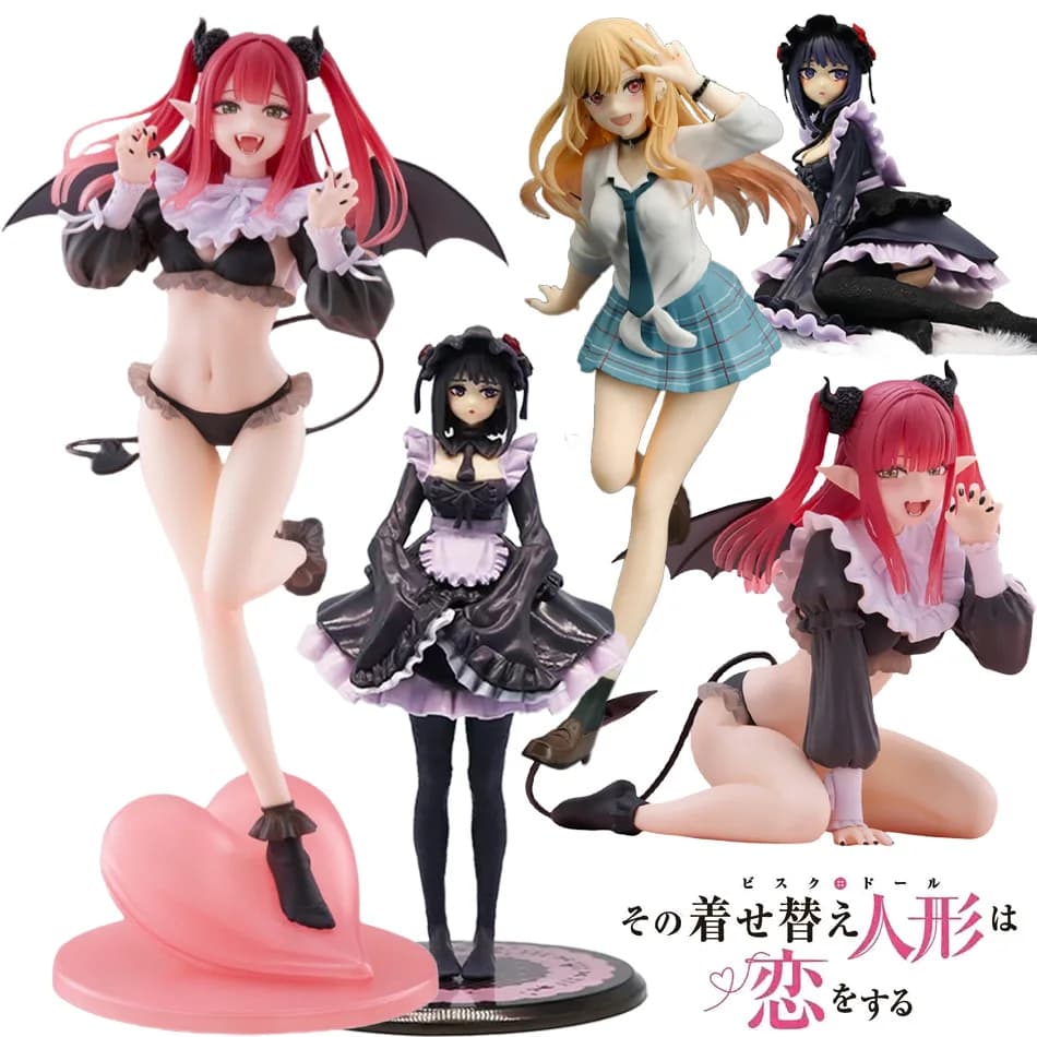 Nuovo Kitagawa Marin Liz Ver. di My Dress-Up Darling in 5 Stili Statuetta in PVC da Collezione Anime, Modellino Decorativo da Scrivania, Regalo