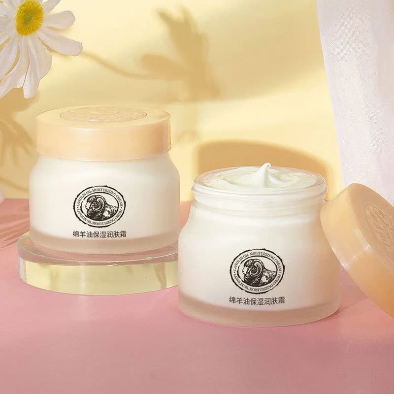 Anti-aging sheep oil moisturizing cream 90g Moisturizing cream for face Not greasy Refreshing Skin care