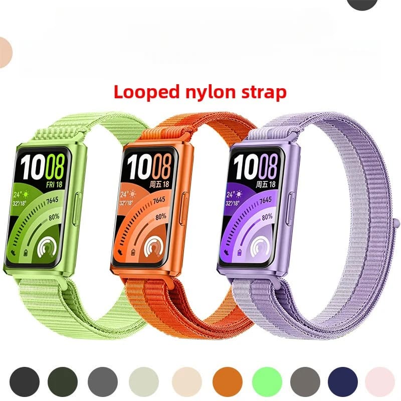 Nuovo cinturino in nylon intrecciato di alta gamma, lussuoso e leggero, cinturino di ricambio in tessuto per smartwatch, accessori professionali traspiranti