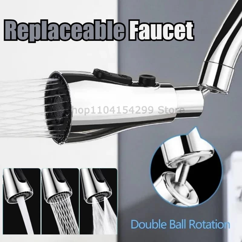 Universal 360 ° Aerator Kitchen Faucet Spools, Plastic Anti-Scratch Filters, Washer Aerator Ugello
