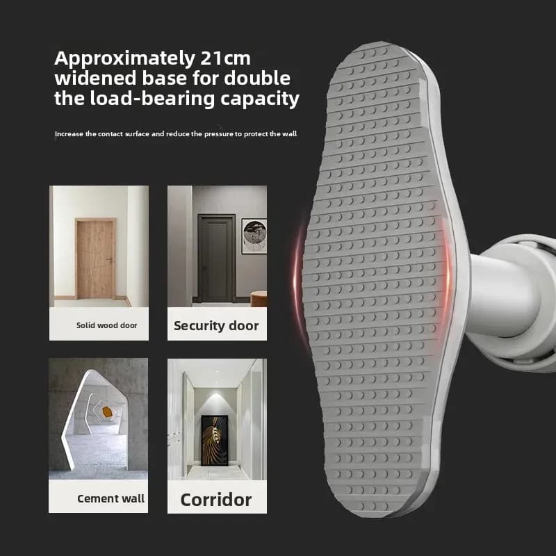 Door Mounted Horizontal Bar Household Indoor Pull Up Pole Non Perforated Lifting Ring, Single and Double Bar Fitness Assist Hook