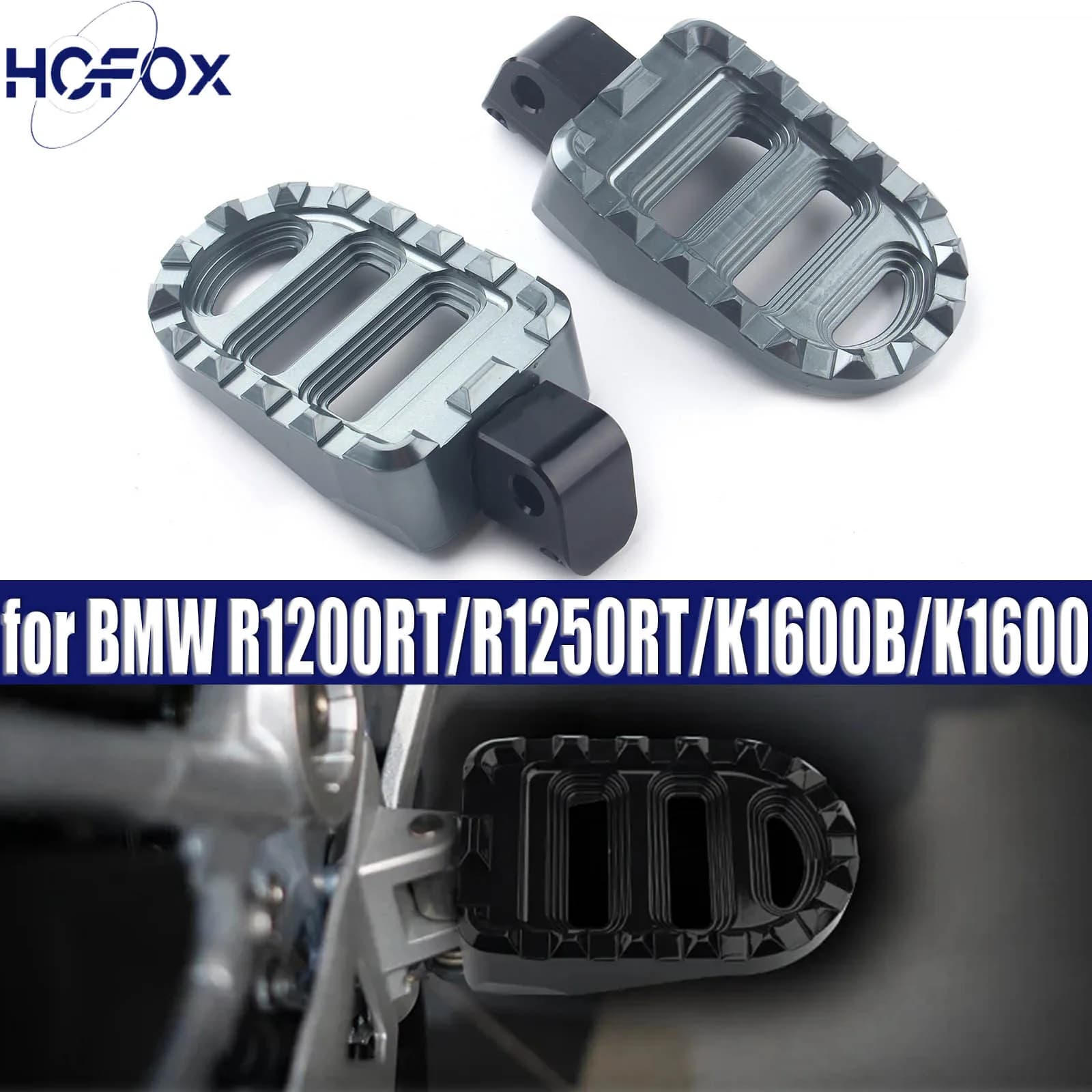 Pedane anteriori Pedane regolabili per BMW R1200RT/R1250RT/K1600B /K1600 Grand America