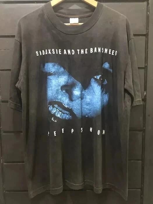 Maglietta vintage anni '90 Siouxsie And The Banshees Peepshow in cotone unisex, maglietta da uomo, maglietta vintage