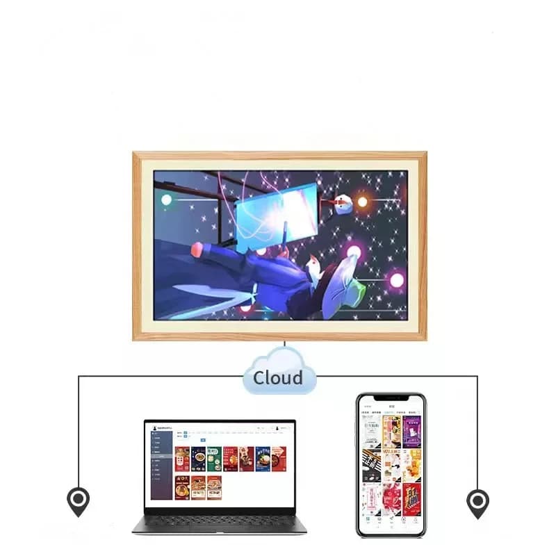 Popolare Frameo APP Cornice elettronica NFT cornice per foto digitali Memoria da 8 GB Download per banconote cornice per foto digitale