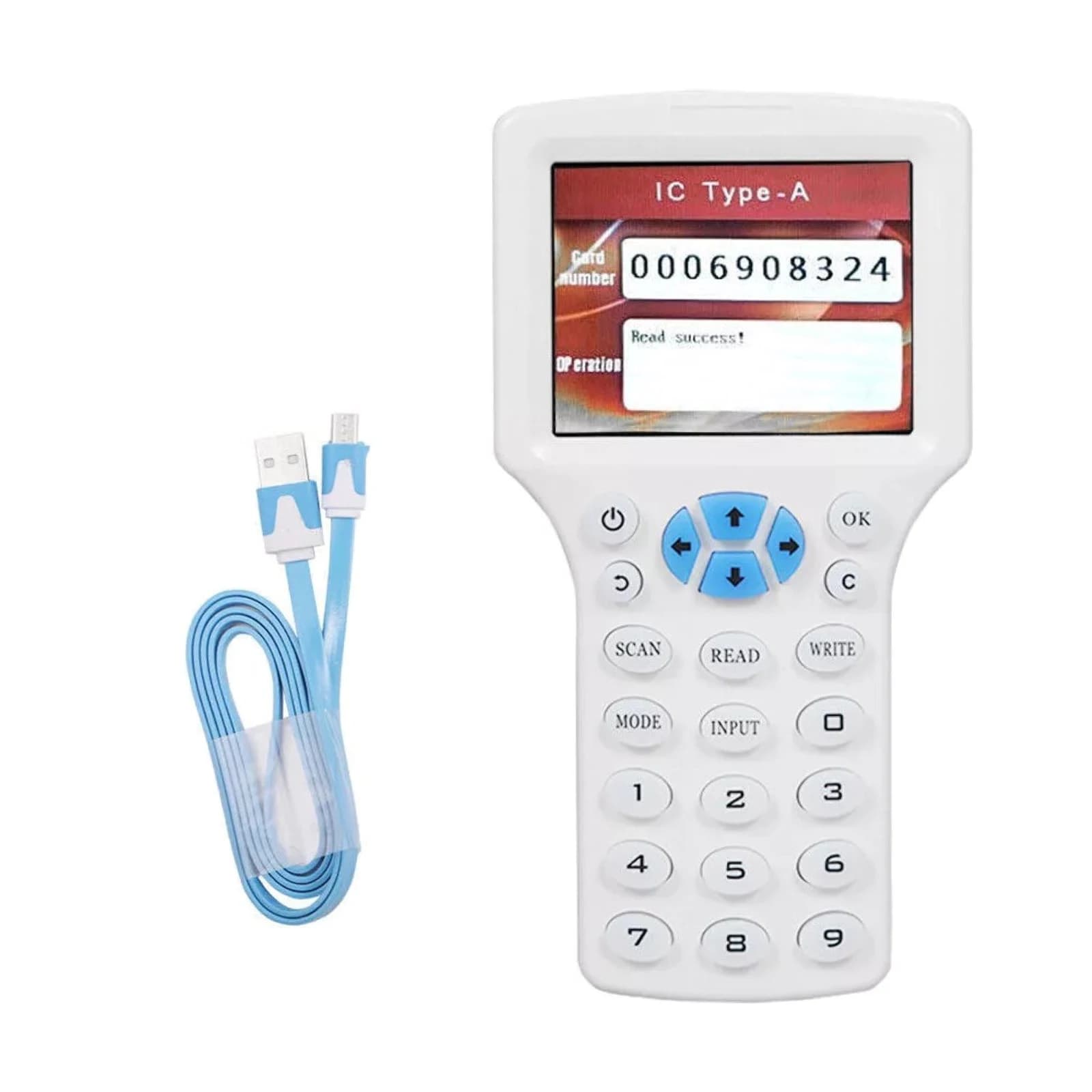 Lettore di smart card NFC a 10 frequenze Scrittore Copiatrice RFID Duplicatore 125KHz 13,56MHz Programmatore Fob USB Copia di carte chiave crittografate