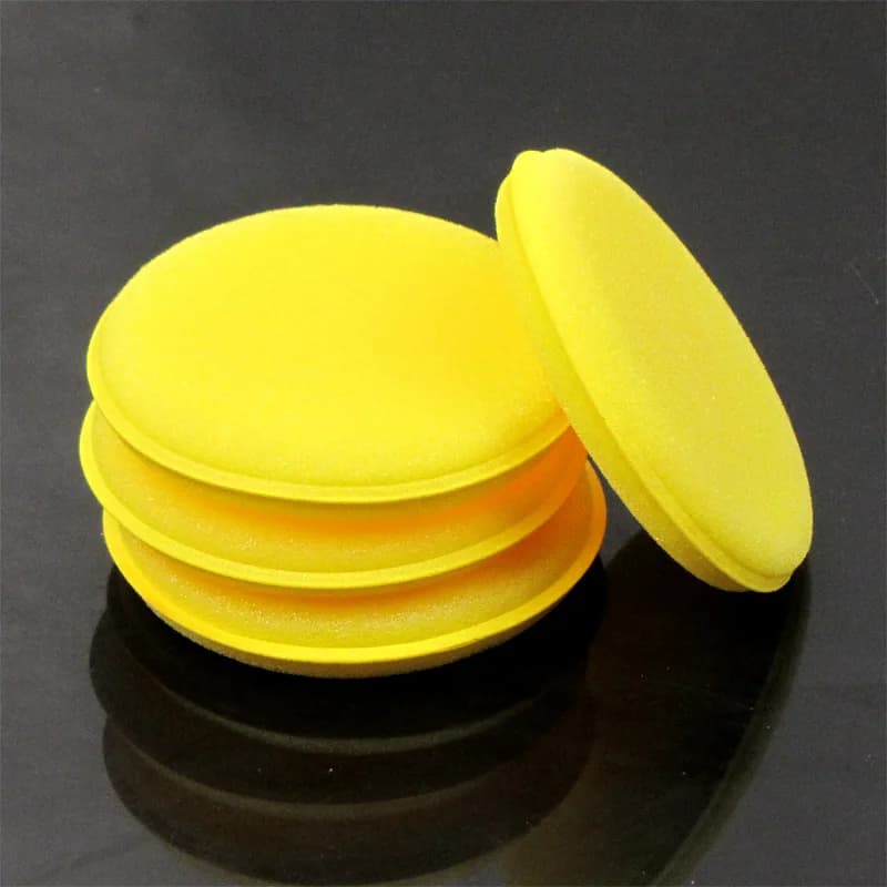 1/2/5 pcs sponge foam for auto applicator of wax pads for cleaning wax details for auto polishing pad 10 cm cleaning kit for car washing