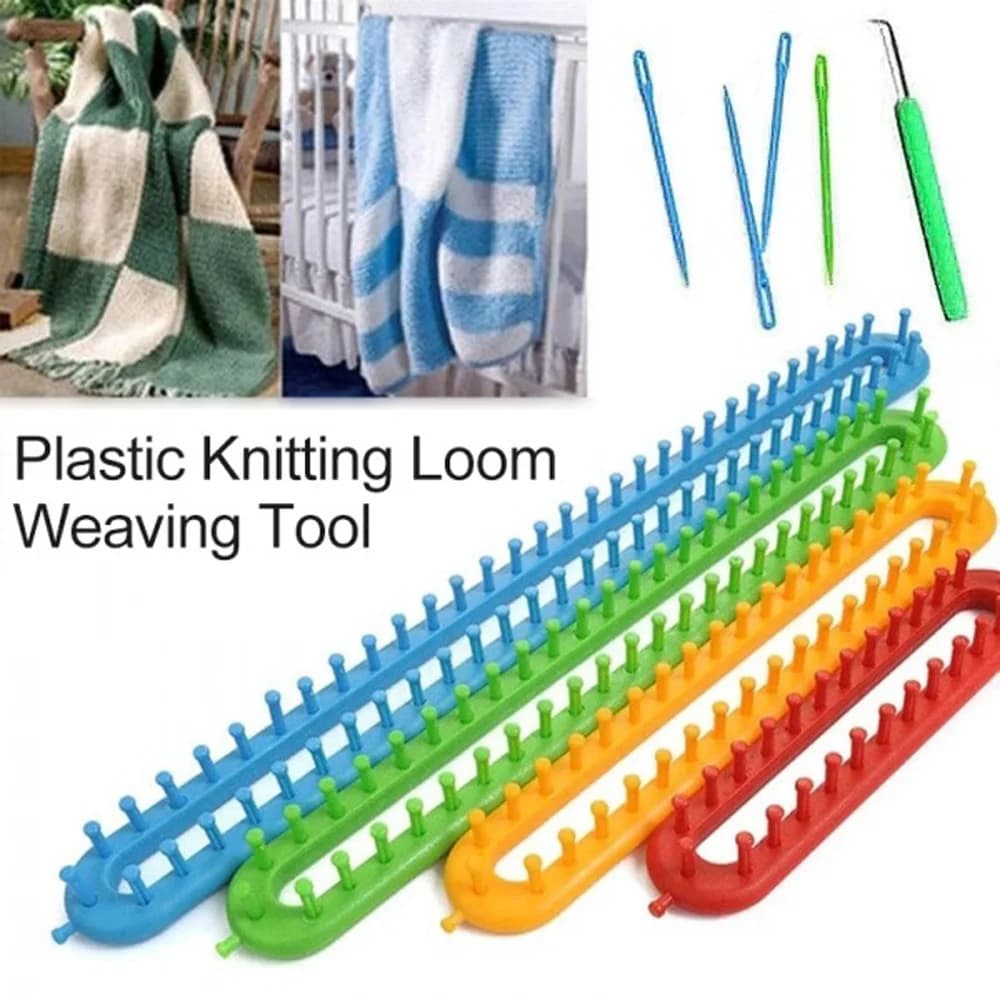 1 Set Portable Knitting Kit Creative DIY Scarf Weaving Tool High Quality Plastic Hat Knitter Accessories