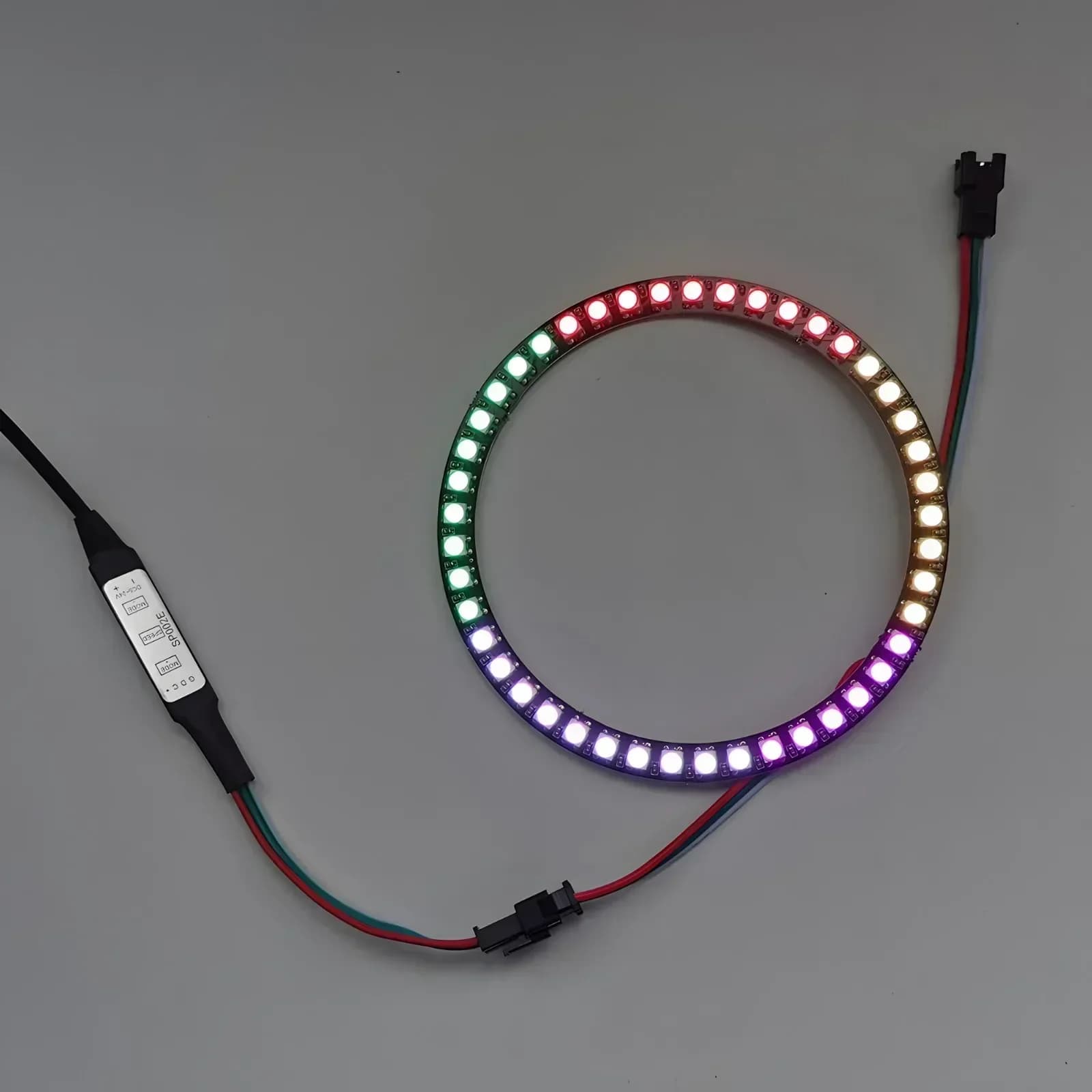 DIYmall WS2812B 5050 RGB LED Ring 7 /8 /12 /16 / 24 / 60 Bits Lamp Light with Integrated Drivers WS2812 for Arduino Raspberry Pi