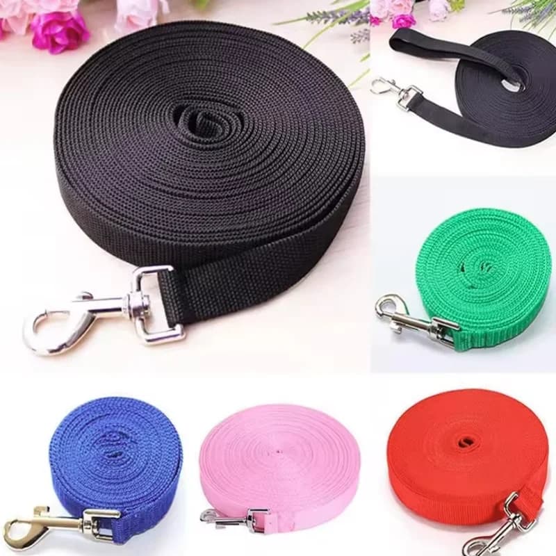 Nylon Dog Training Leash 1.5M-30M Long Traction Rope Lanyard for Small to Large Dogs Pet Walking Lead Item