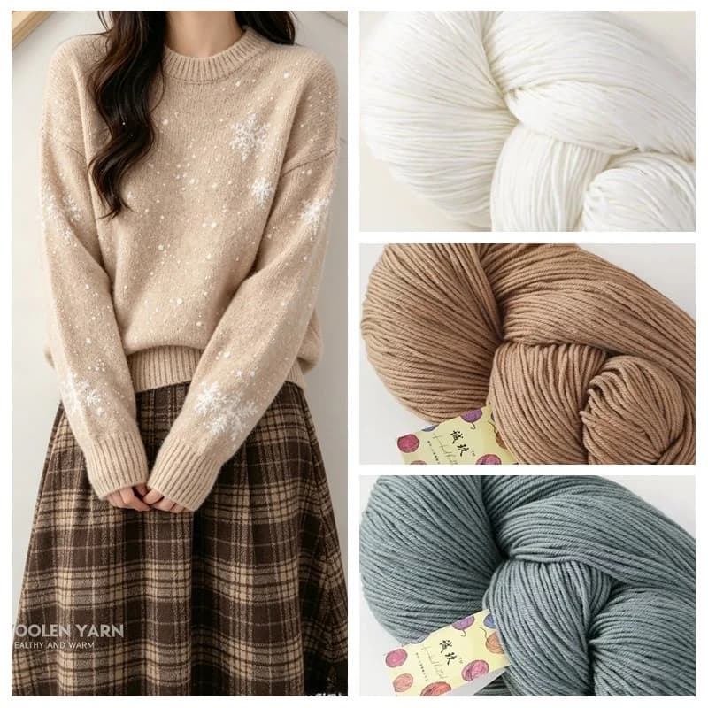 290g Medium Thick Wool Yarn for Hand Knitted Doll Decoration DIY Scarves Sweater Handbags Gloves Coat Baby Clothes Soft Thread
