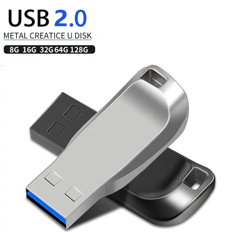 Nuova chiavetta USB 2.0 ad alta velocità 128GB 64GB 32GB 16GB 8GB Cle USB 2.0 Flash Pendrive 64GB 128GB metallo 2.0 Stick Pen Drive