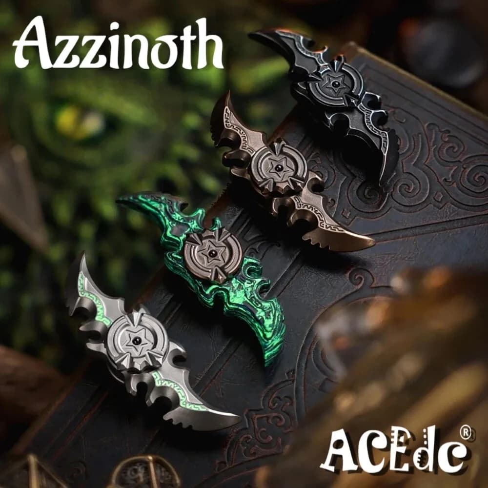 ACEdc Originale Azzinoth Fidget Spinner, Giocattoli Antistress per Adulti, Accessori da Scrivania, Spinner Portatile a Due Pale