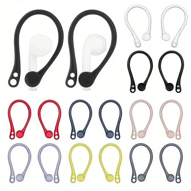 3 paia di supporti anti-smarrimento per cuffie, cinturino per supporto per cuffie wireless, gancio per l'orecchio